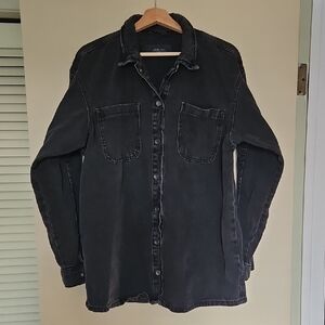 NWOT - Noisy May Charcoal Denin Shacket